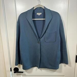 Giorgio Armani Sweater Womens 4 Wool Button Up Collared Le Collezioni Knitwear